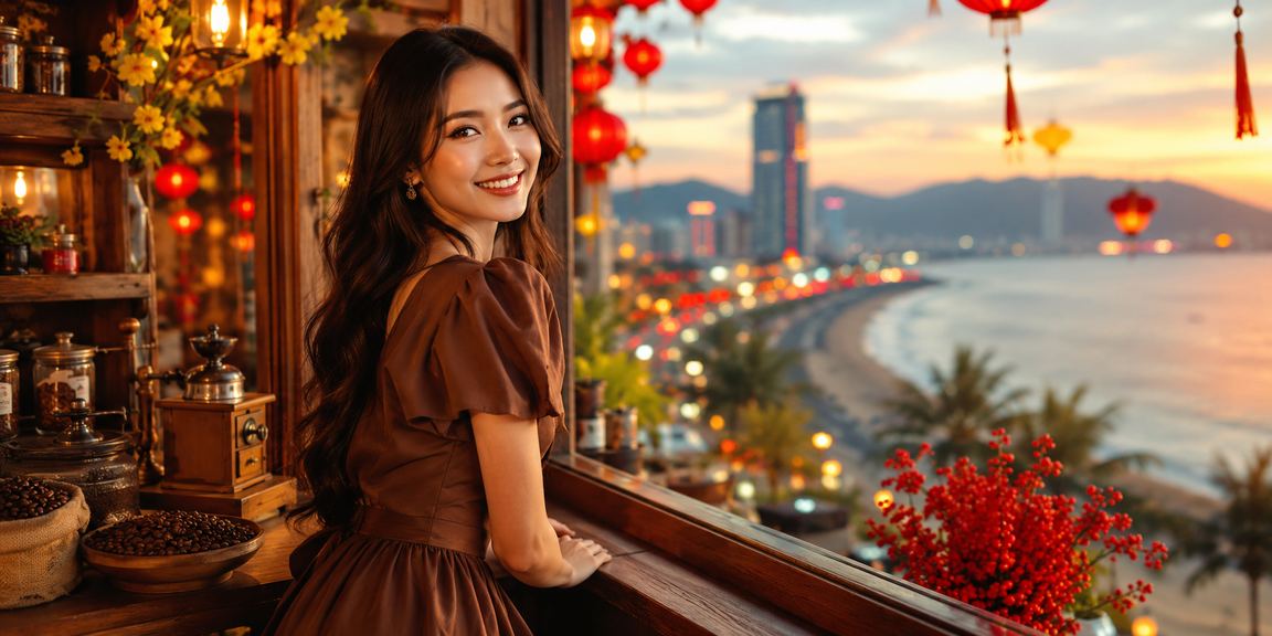 Người dùng theo dõi khuyến mãi casino trên điện thoại bên bàn cà phê Quy Nhơn